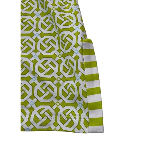 J. McLaughlin Womens Medium Geometrical Print 3/4 Sleeve Stretch Pullover Blouse - Picture 8 of 16